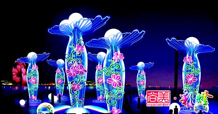 夏夜燈光璀璨，自貢燈會(huì)閃亮新疆伊犁